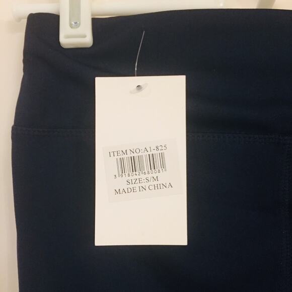 NEW Lida Collection DALLAS Navy Ankle Leggings SMALL Texas XS-S Athleisure - Picture 6 of 7